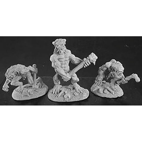 Reaper Miniatures Ghouls and Ghast (3 Pcs) #02941 Dark Heaven Unpainted Metal