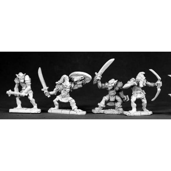 Reaper Miniatures Goblin War Band #02481 Dark Heaven Legends Unpainted Metal