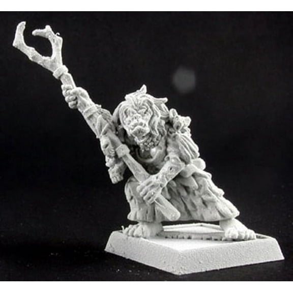 Reaper Miniatures Greka, Reven Solo #14196 Warlord, Reven Unpainted RPG D&D Mini
