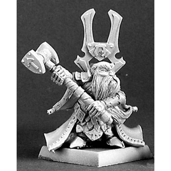 Reaper Miniatures Herryk Aesir, Dwarf Warlord #14324 Dwarves Unpainted D&D Mini