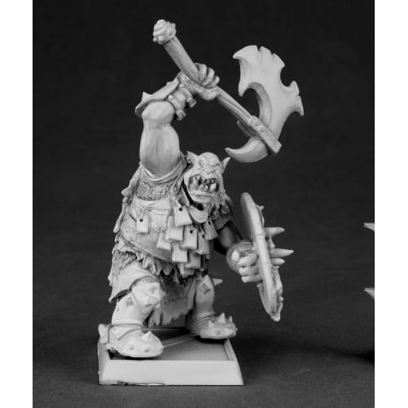 Reaper Miniatures Kavorgh, Black Orc Warlord #14560 Kargir Unpainted D&D Mini