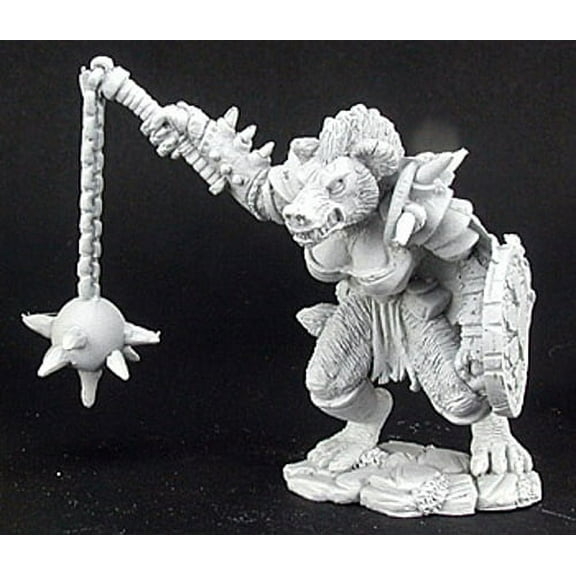 Reaper Miniatures Krokuta, Gnoll Cleric #02955 Dark Heaven Unpainted Metal