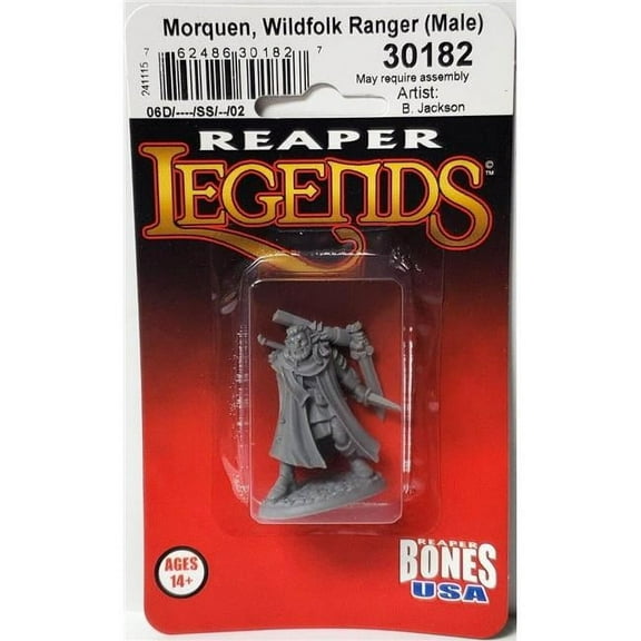Reaper Miniatures REM30182 Legends - Morquen, Wildfolk Ranger - Male Miniatures