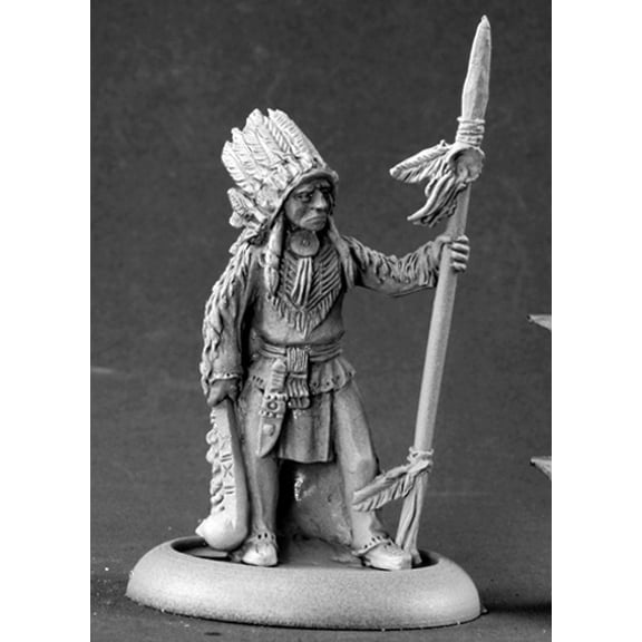 Reaper Miniatures Native American Chieftain #50113 Chronoscope RPG Mini Figure