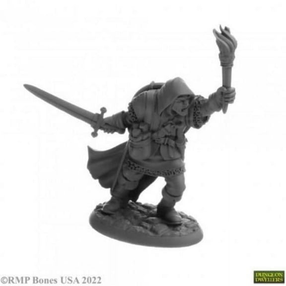 Derrell Brumby Human Fighter Miniature 25mm Heroic Scale Figure Dungeon Dwellers Reaper Miniatures