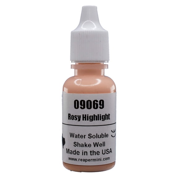 Reaper Miniatures REM09069 0.5 oz Master Series Paint Dropper Bottle, Rosy Highlight