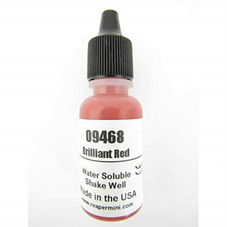 Reaper Miniatures REM09468 Bones Master Series Acrylic Paint, Brilliant Red