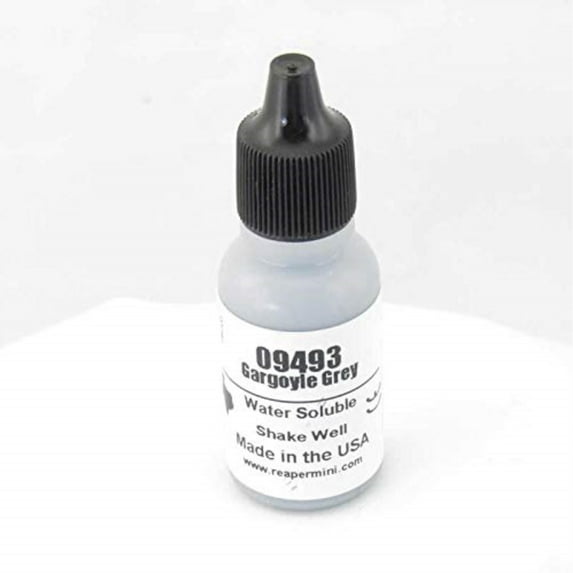 Reaper Miniatures REM09493 Bones Master Series Acrylic Paint, Gargoyle Grey
