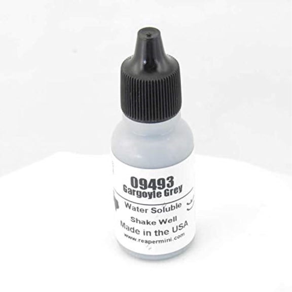 Reaper Miniatures REM09493 Bones Master Series Acrylic Paint, Gargoyle Grey