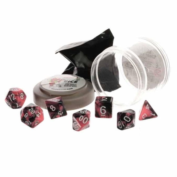 Reaper Miniatures REM19059 Pizza Dungeon Dual Dice Pink & Black