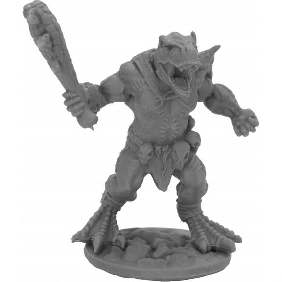 Reaper Miniatures Blacktooth Savage #44063 Bones Black Unpainted Plastic Figure