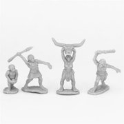 Reaper Miniatures REM44077 Bones People of The Dawnlands Miniatures, Black - 4 Piece