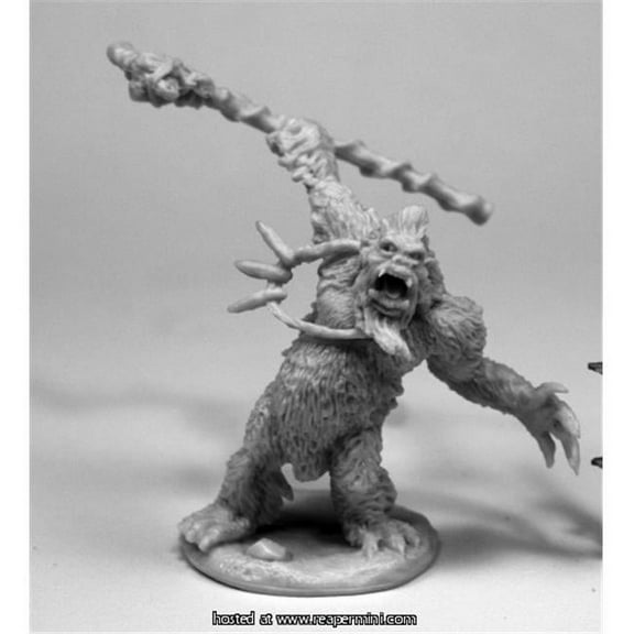 reaper miniatures 77433 yeti shaman, bones miniature