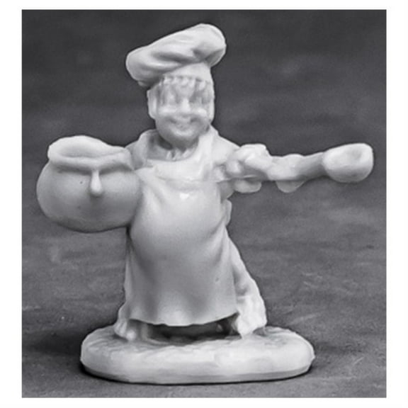 Reaper Miniatures Halfling Cook #77462 Bones Unpainted Plastic Mini Figure