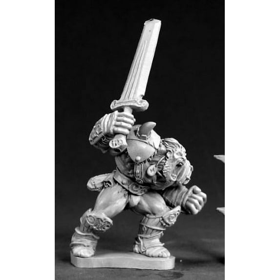 Reaper Miniatures Raging Barbarian #03397 Dark Heaven Legends Unpainted Metal