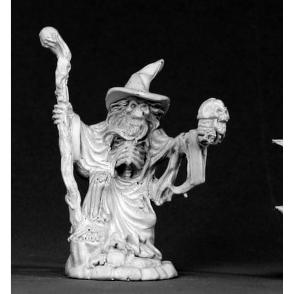 Reaper Miniatures Rhauga, Lich-Sage #02614 Dark Heaven Legends Unpainted Metal