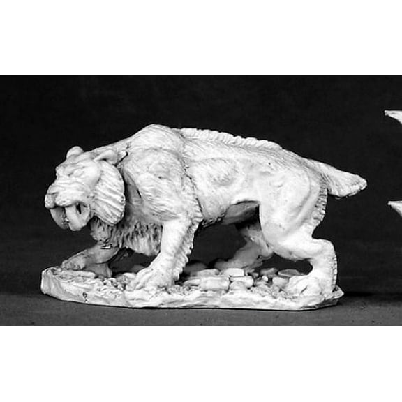Reaper Miniatures Sabertooth Tiger #02480 Dark Heaven Legends Unpainted Metal