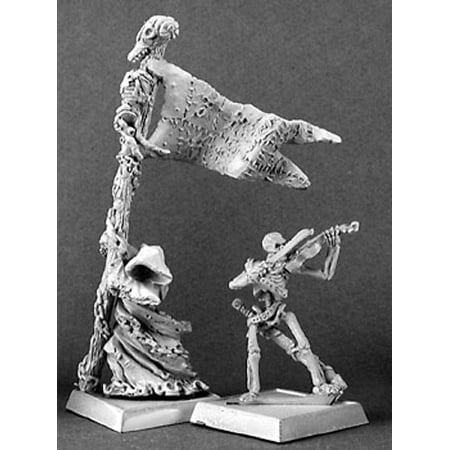 Reaper Miniatures Standard & Musician, Necropolis #14291 Necropolis Unpainted