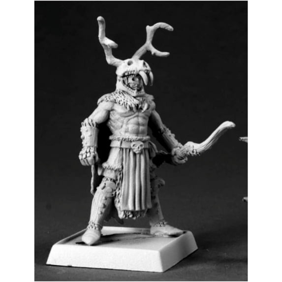 Reaper Miniatures The Stag Lord #60073 Pathfinder Miniatures Unpainted D&D Mini