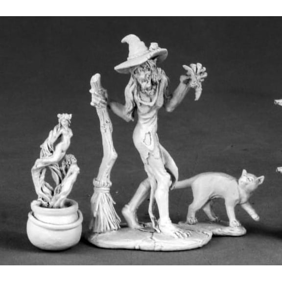 Reaper Witch, Cauldron and Cat