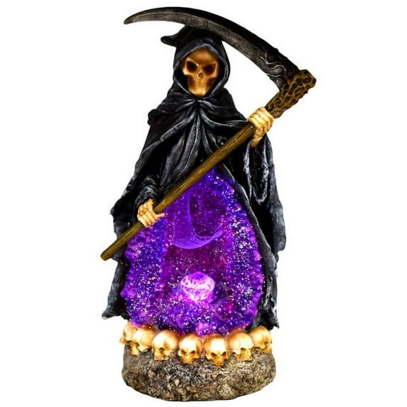 Reaper w/ LED Lights Backflow Incense Burner - 10.25"