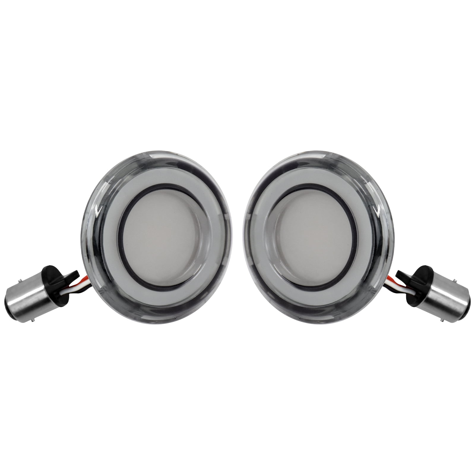 Rear 1157 Bullet Amber LED Turn Signals Running Light For Harley Softail Dyna