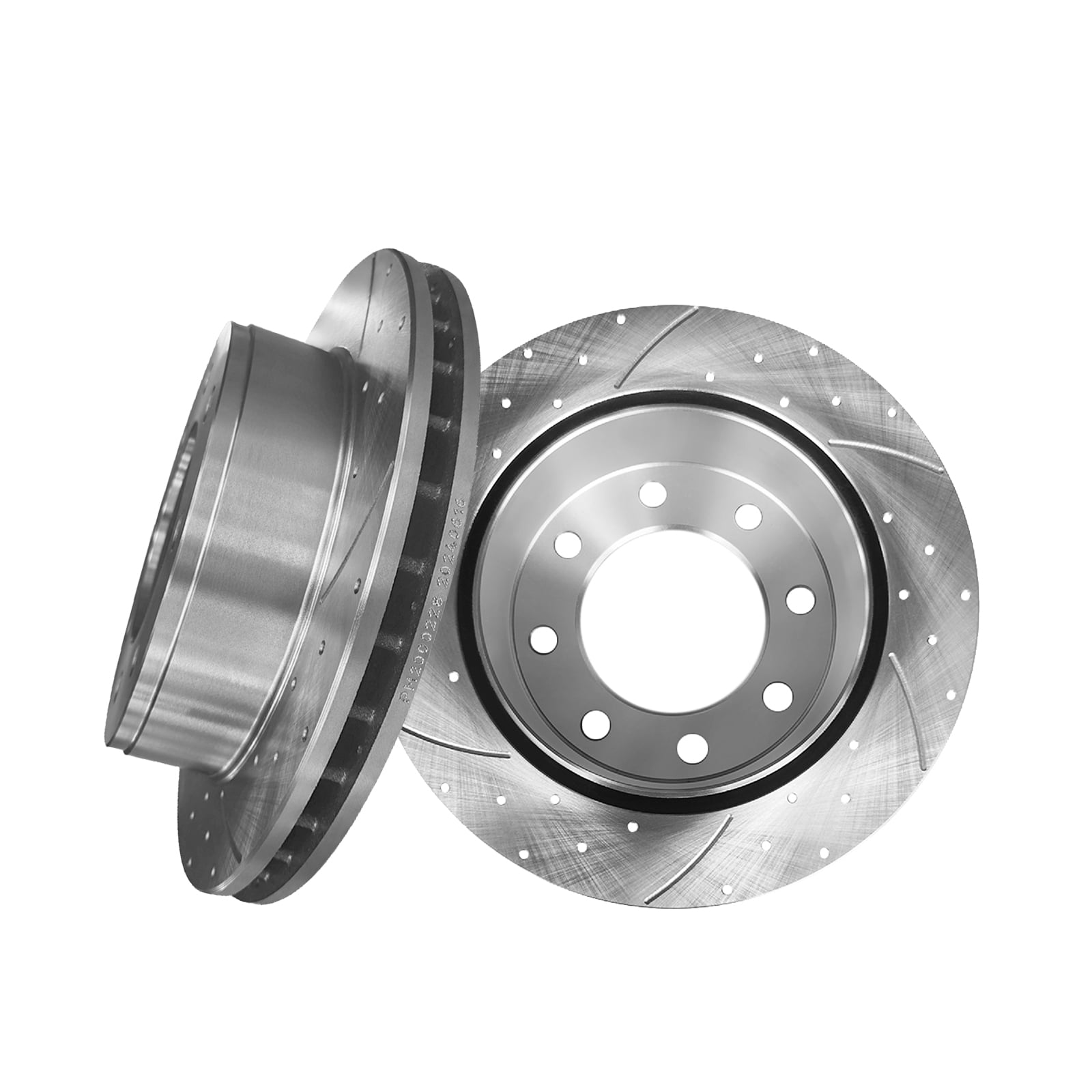 Rear 330mm Drilled Slotted Brake Disc Rotors For 2006-2020 GMC Savana 3500