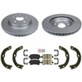 thumbnail image 1 of Rear 5 LUG Coated Disc Brake Rotors Brake Pads Hardware For Cadillac XTS 13-19, 1 of 13