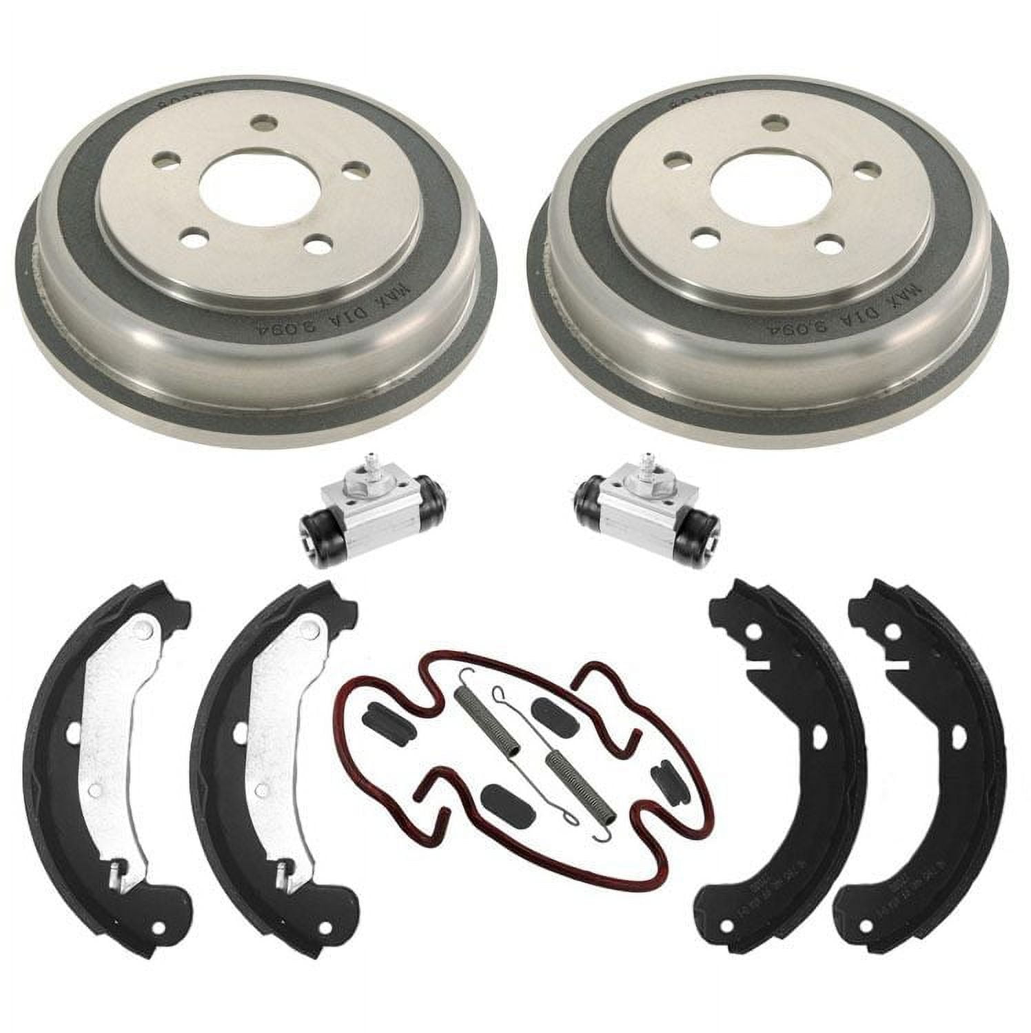 Rear 5 Lug Drums Shoes Wheel Cylinders Spring Kit for Chevrolet Cobalt