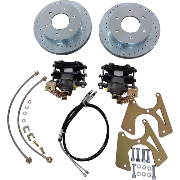 Rear 6-Lug Disc Brake Conversion Kit for 19631970 Chevy C10 Truck Heavy Duty Brake Upgraded