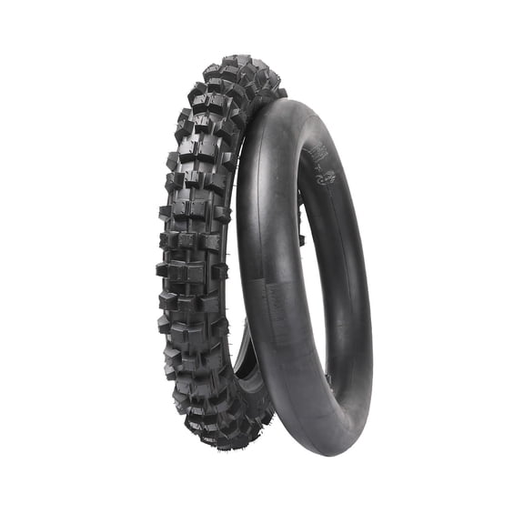Rear 80/100-12 3.00-12 Tire and Inner Tube for 110cc 125cc CRF70 XR70 CRF110 KLX110 TTR90 PW80 RM60 RM65 TaoTao DB14 SSR Apollo Coolster Dirt Pit Bike Motorcycle Heavy Duty Off Road Motocross