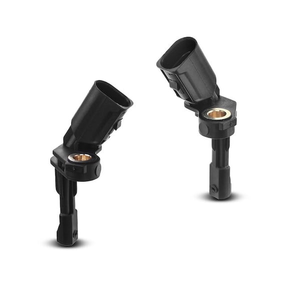 Rear ABS Speed Sensor Set 2 - Compatible with 2006 - 2014 Volkswagen GTI 2.0L 4-Cylinder 2007 2008 2009 2010 2011 2012 2013