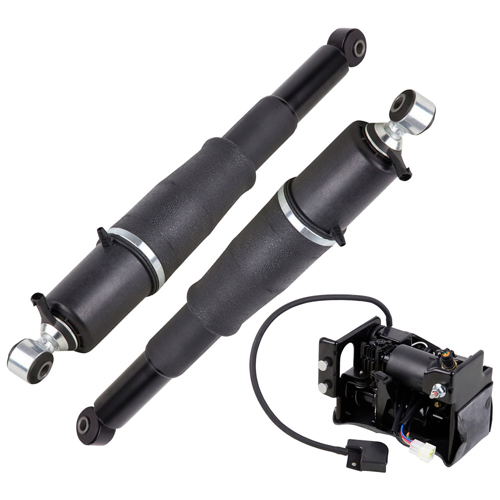 Rear Air Shock Set w/ Compressor For Chevy Tahoe Suburban Avalanche GMC ...