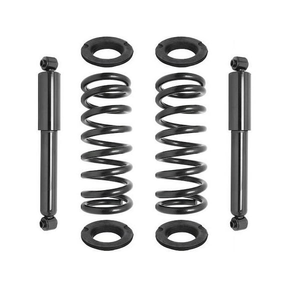 Rear Air Spring to Coil Spring Conversion Kit - 8 Piece - Compatible with 2005 - 2015 Nissan Armada 4WD (Excludes Rear Wheel Drive) 2006 2007 2008 2009 2010 2011 2012 2013 2014