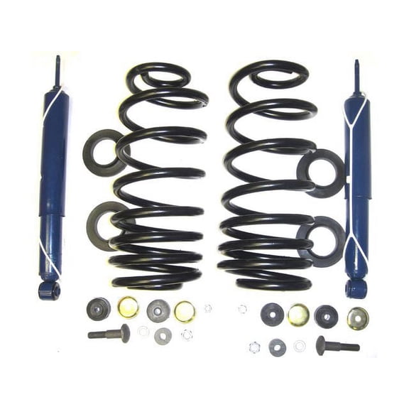 Rear Air Spring to Coil Spring Conversion Kit - Compatible with 1990 - 2002 Lincoln Town Car Sedan 1991 1992 1993 1994 1995 1996 1997 1998 1999 2000 2001