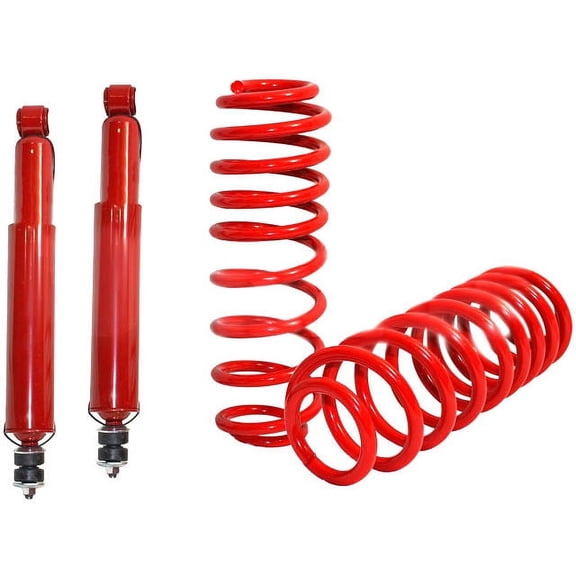 Rear Air Spring to Coil Spring Conversion Kit - Compatible with 1990 - 2002 Lincoln Town Car 1991 1992 1993 1994 1995 1996 1997 1998 1999 2000 2001