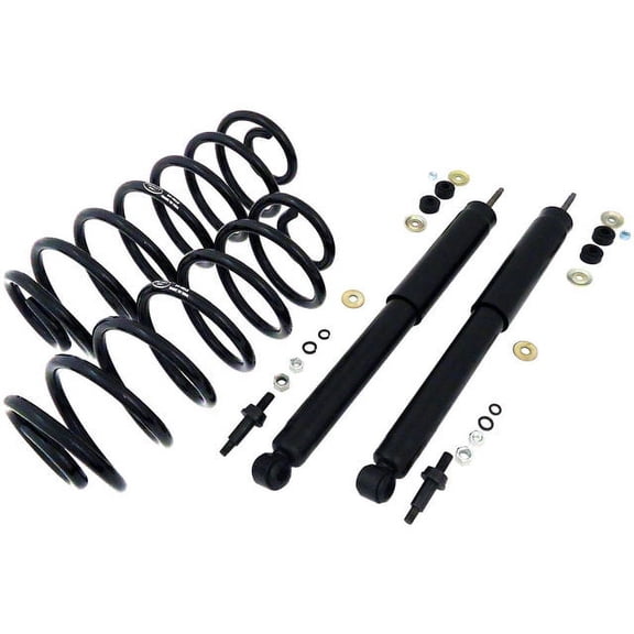Rear Air Spring to Coil Spring Conversion Kit - Compatible with 1992 - 2002 Ford Crown Victoria 1993 1994 1995 1996 1997 1998 1999 2000 2001