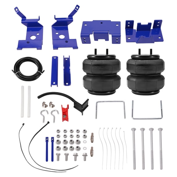 Rear Air Suspension Helper Spring Kit for Nissan Titan 2WD/4WD 2004-2015, Heavy Duty Double Bellow Air Ride Bags, 5000 LBS Load Capacity, SKU 24884427, Left & Right Rear Position