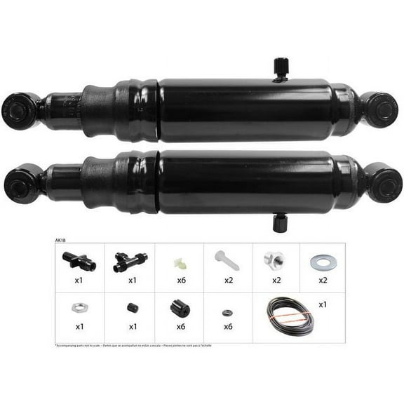 Rear Air Suspension Shock - Compatible with 2007 - 2022 Chevy Silverado 1500 2008 2009 2010 2011 2012 2013 2014 2015 2016 2017 2018 2019 2020 2021