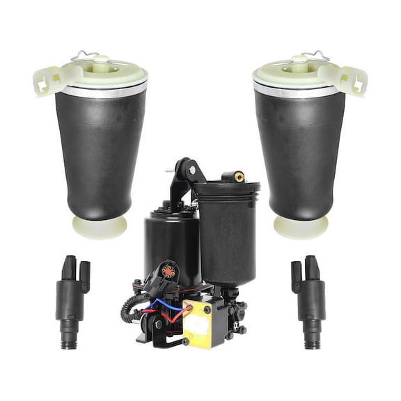 Rear Air Suspension Spring Set - Compatible with 1990 - 1997, 2003 - 2010 Lincoln Town Car 1991 1992 1993 1994 1995 1996 2004 2005 2006 2007 2008 2009