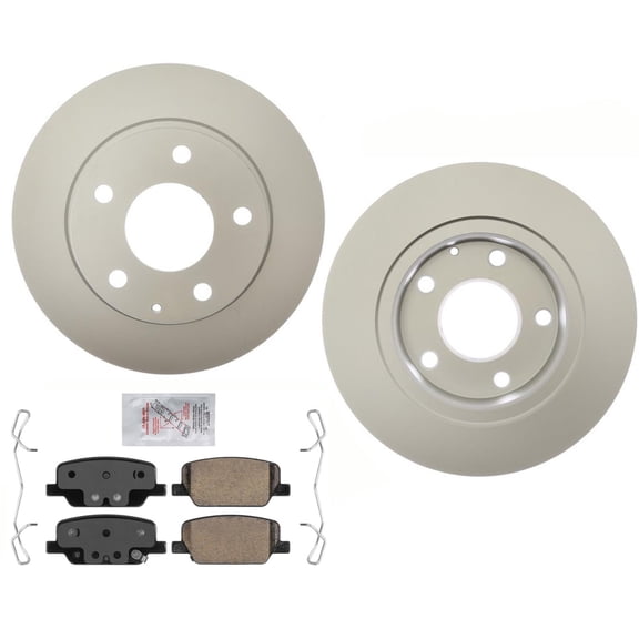 Rear AmeriBRAKES Coated Disc Brake Rotors Pads For Mazda CX-30 302.7MM 2020-22