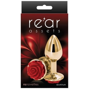 Rear Assets Rose Anal Plug - Small - Red