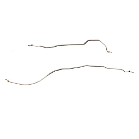 Rear Axle Brake Lines - Fits 68 Camaro And Nova - Galfan Coated Steel - The Stop Shop