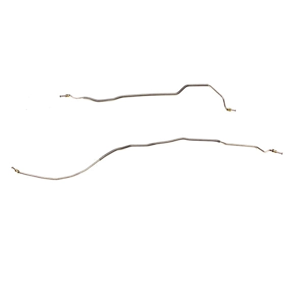 Rear Axle Brake Lines - Fits 68 Camaro/Nova - Stainless - The Stop Shop