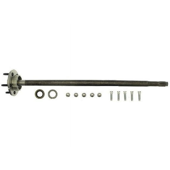 Rear Axle Shaft - with ABS Tone Ring, Wheel Studs, Wheel Nuts, Bearing and Seal - Compatible with 2003 - 2004 Lincoln Town Car Sedan (without Limited Slip Differential)