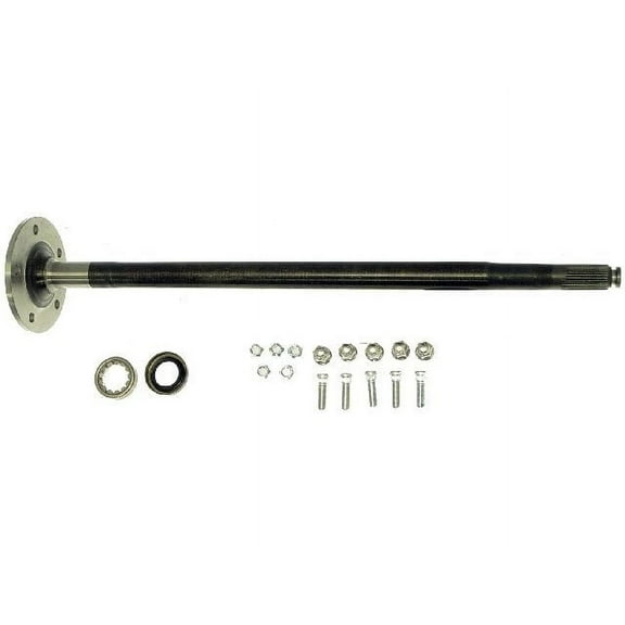 Rear Axle Shaft - with Wheel Studs, Wheel Nuts, Bearing, and Seal - 28 Spline - 7.625 Inch Ring Gear - Compatible with 1995 - 1997 Chevy Blazer 4WD 1996