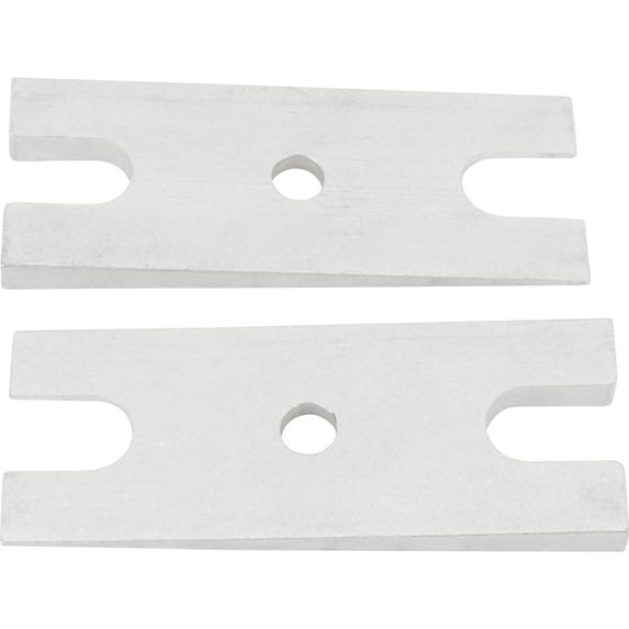 Speedway Motors Billet Aluminum Rear Axle Shim, 2 Degree Pinion Angle Correction, 2-1/4-Inch-Wide x 5-13/16 Inch Long, Helps Eliminate Driveline Vibration, Sold as Pair
