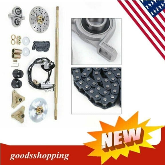 Rear Axles Axle Live Hub Kit+brake Assembly+t8f Chain For Mini Bike ATV Go Kart