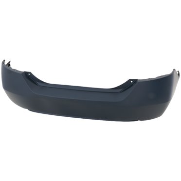 Rear Primed Bumper Cover – For 2004-2005 Honda Civic Sedan – Black, Plastic, Direct Fit – Replaces HO1100217, 04715S5AA91ZZ, HD3106HR – 1-Year Warranty