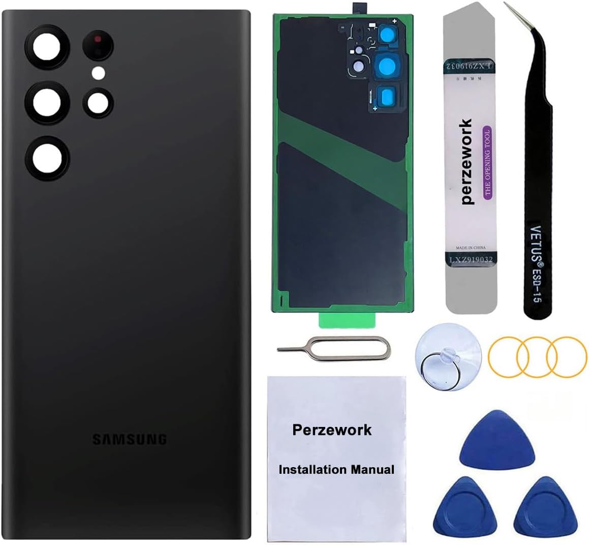 Rear Back Glass Replacement for Samsung Galaxy S22 Ultra 6.8 inches 5G ...